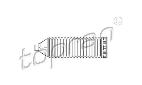 Пыльник, рулевое управление - TOPRAN / HANS PRIES 401 845