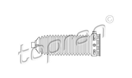 Пыльник, рулевое управление - (2043301003S4, 2043380615, 2043380615S5) TOPRAN / HANS PRIES 401 910
