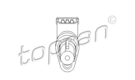 Датчик частоты вращения, управление двигателем - TOPRAN / HANS PRIES 407 868