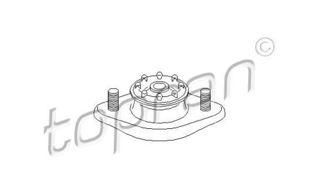 Опора стойки амортизатора - TOPRAN / HANS PRIES 500 039
