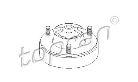 Опора стойки амортизатора - TOPRAN / HANS PRIES 500 053