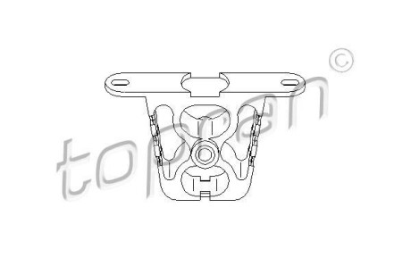 Елемент кріплення випускної системи BMW 7 (E38), Z3 (E36) 2.8-5.4 03.94-06.03 - ((18211704198)) TOPRAN / HANS PRIES 500 182