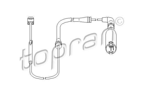 Датчик, износ тормозных колодок - TOPRAN / HANS PRIES 500 659