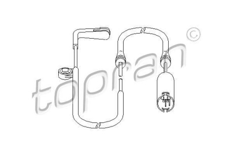 Датчик зносу гальмiвниx колодок - (34351163065, 34352229018, 1163065) TOPRAN / HANS PRIES 500667