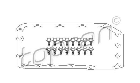 Прокладка, маслянного поддона автоматическ. коробки передач - TOPRAN / HANS PRIES 500 784