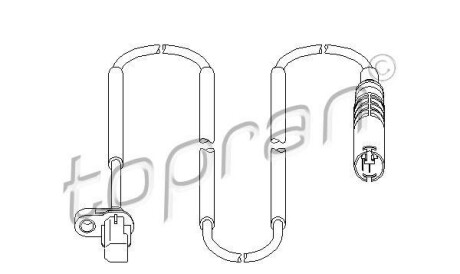 Датчик, частота вращения колеса - TOPRAN / HANS PRIES 501 078