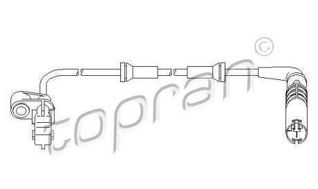 Датчик, частота вращения колеса - TOPRAN / HANS PRIES 501 235