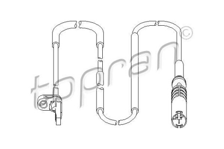 Датчик, частота вращения колеса - TOPRAN / HANS PRIES 501 461