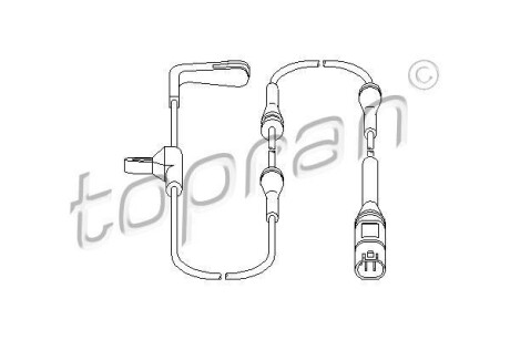 Датчик, износ тормозных колодок - TOPRAN / HANS PRIES 501 616