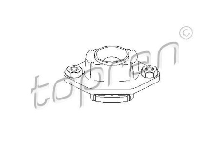 Опора стойки амортизатора - TOPRAN / HANS PRIES 501 760
