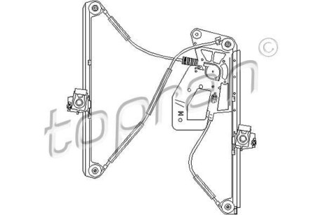 Window lifter - TOPRAN / HANS PRIES 501826