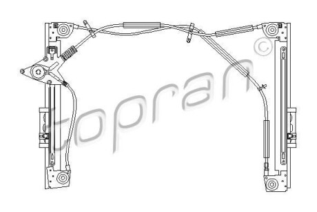 Window lifter - (51337162164, 7162164) TOPRAN / HANS PRIES 501831 (фото 1)