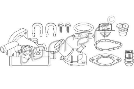 Корпус термостата - TOPRAN / HANS PRIES 700 335