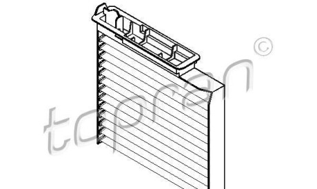 Фильтр, воздух во внутренном пространстве - TOPRAN / HANS PRIES 700 462