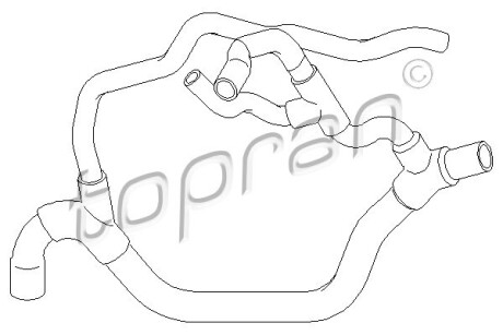 Патрубок - (7700414122, 8200031117) TOPRAN / HANS PRIES 700509