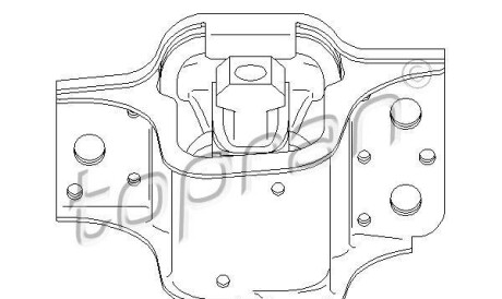 Подвеска, двигатель - TOPRAN / HANS PRIES 700 526