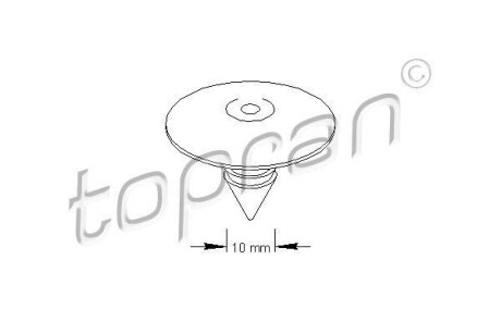 Пружинный зажим - (7518N8, 7703077225) TOPRAN / HANS PRIES 700 581