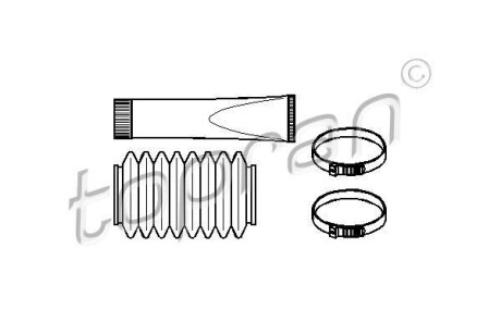 Комплект пылника, рулевое управление - TOPRAN / HANS PRIES 720 237
