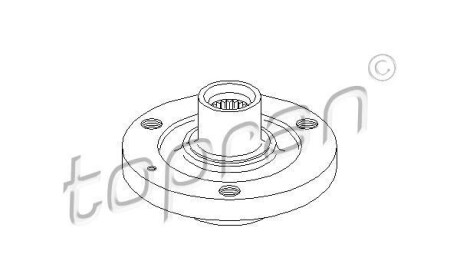 Ступица колеса - (95030281, 330774, 330762) TOPRAN / HANS PRIES 720 384