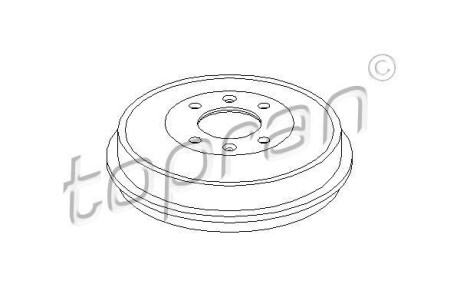 Тормозной барабан - TOPRAN / HANS PRIES 721 188