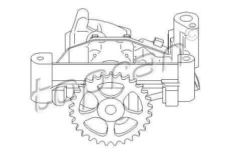 Фото 3 - Масляний насос TOPRAN / HANS PRIES 721213