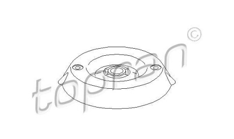 Опора стойки амортизатора - TOPRAN / HANS PRIES 721 808