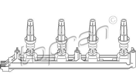 Коммутатор, система зажигания - TOPRAN / HANS PRIES 721 907