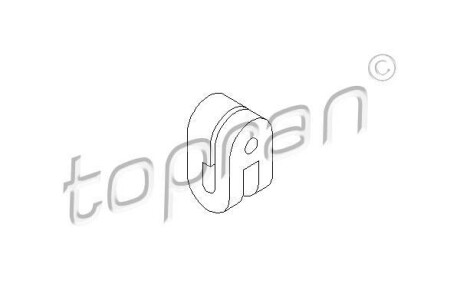 Кронштейн, глушитель - (175587, 7700779356, 7700834754) TOPRAN / HANS PRIES 721 950