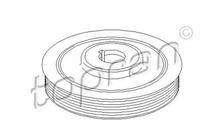 Ременный шкив, коленчатый вал - TOPRAN / HANS PRIES 721 975