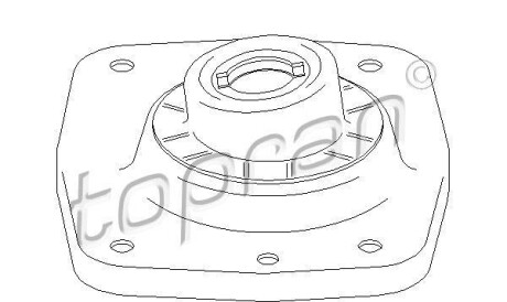 Опора стойки амортизатора TOPRAN - TOPRAN / HANS PRIES 722 360