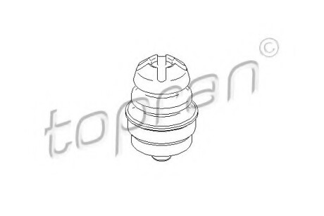 Втулка, балка моста - TOPRAN / HANS PRIES 722 684
