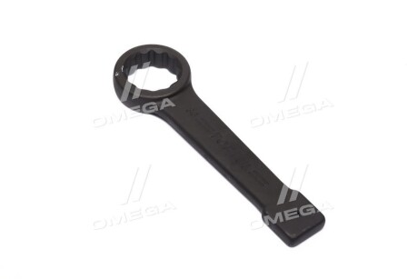 Ключ накидний, ударний підвищенна міцность, 36 мм, односторонній, плаский, 12-кутна, довжина: 204мм, обробка: чорна, ручка: металева - Toptul AAAR3636