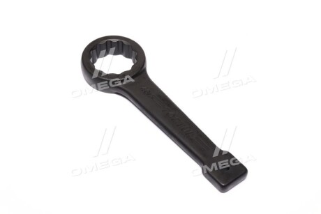 Ключ накидний, ударний підвищенна міцность, 46 мм, односторонній, плаский, 12-кутна, довжина: 240мм, обробка: чорна, ручка: металева - Toptul AAAR4646