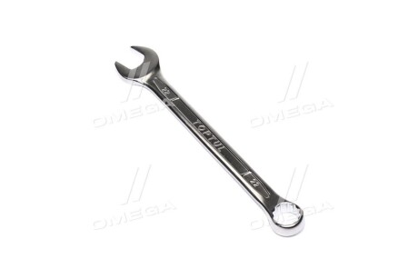 Ключ комбинований, прямий, : 22мм, довжина: 269 мм, кут: 15°, обробка: сатинний хром - Toptul AAEB2222