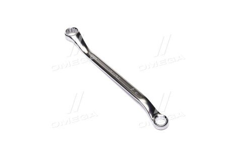 Ключ накидний, вигнутий, двосторонній, : 17 19мм, довжина: 270 мм, кут: 45° - Toptul AAEH1719