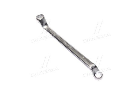 Ключ накидний, вигнутий, двосторонній, : 17 19мм, довжина: 290 мм, кут: 75° - Toptul AAEI1719