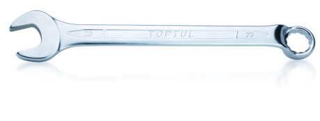 Ключ комбинований, вигнутий, : 18мм, довжина: 235 мм, кут: 15 75°, обробка: сатинний хром - Toptul AAEN1818