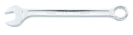 Ключ комбинований, прямий, : 10мм, довжина: 143 мм, кут: 15°, обробка: сатинний хром,матеріал: хром-ванадієва легована сталь / cr-v, стандартний: METRIC - Toptul AAEW1010