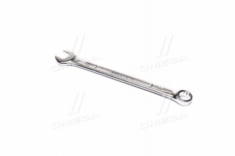 Ключ комбинований, прямий, : 10мм, довжина: 143 мм, кут: 15°, обробка: сатинний хром,матеріал: хром-ванадієва легована сталь / cr-v, стандартний: METRIC - Toptul AAEX1010