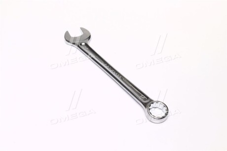 Ключ комбинований, прямий, : 24мм, довжина: 274 мм, кут: 15°, обробка: сатинний хром,матеріал: хром-ванадієва легована сталь / cr-v, стандартний: METRIC - Toptul AAEX2424