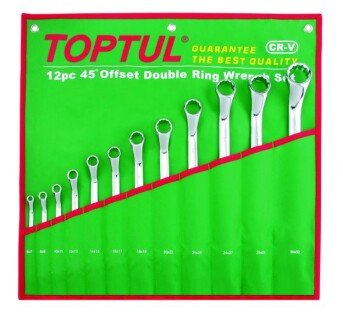 Набір накидних ключів 6-32мм (кут 75 °) 12од. - Toptul GAAA1204