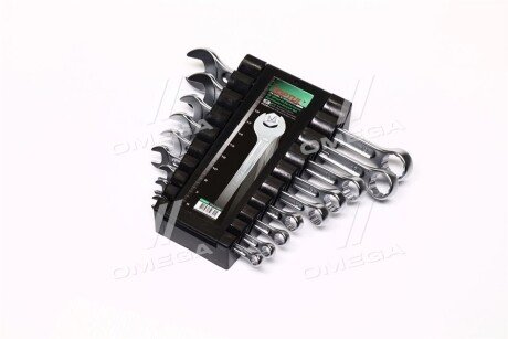 Набір комбінованих ключів 9 шт, 6 7 8 10 12 13 14 17 19, упаковка: у пластиковому тримачі - Toptul GAAC0901