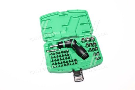 Набір інструментів, комбінований 54 шт, профіль: 6-кутна / HEX / PZ / Philips PH / TORX / TORX Tamper / плоска, розмір гнізда: 1/4", упаковка: у пластиковій валізі - Toptul GAAI5401