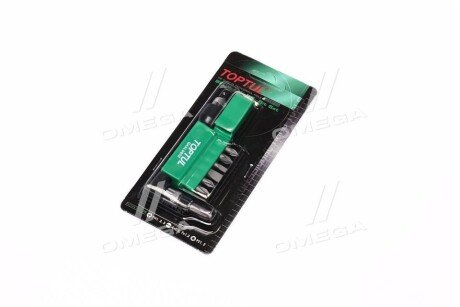 Набір біт 1/4" + Гобр.перех. 8од. - Toptul GAAL0802