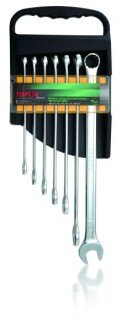 Набір комбінованих ключів 7 шт, 10 11 12 13 14 17 19 - Toptul GAAM0706
