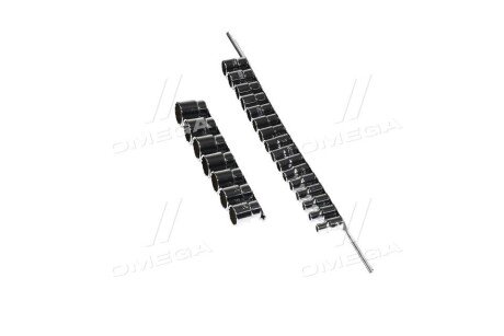 Набір голівок 12-гр. 1/2" 23од. 828,30,32мм (на планці) - Toptul GAAQ1604U-12