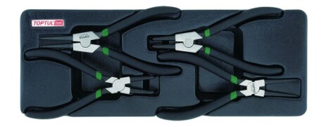 Набір знімачів стопорних кілець 4од. (В ложементі, тип А) - Toptul GBAT0401