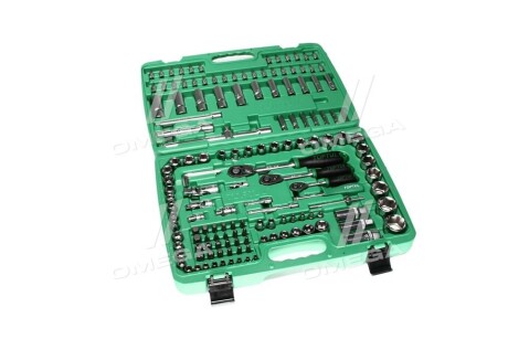 Набір інструментів, комбінований 151 шт, профіль: пласкі / 6-кутна / E-TORX / HEX / Philips PH / PZ / TORX / TORX Tamper, розмір гнізда: 1/2 1/4 3/8", упаковка: у пластиковій валізі - Toptul GCAI151R