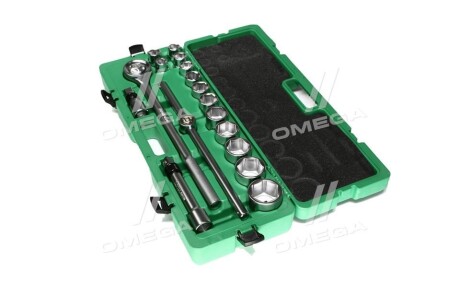 Набір інструментів, змішаний 17 шт, профіль: 6-гранна, розмір гнізда: 3/4", упаковка: у пластиковій валізі - Toptul GCAI1701