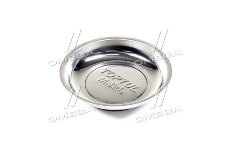 Магнітна чаша, тип: круглий, матеріал: метал, діаметр:150мм, магнітний:, колір: сірий - Toptul JJAF1506